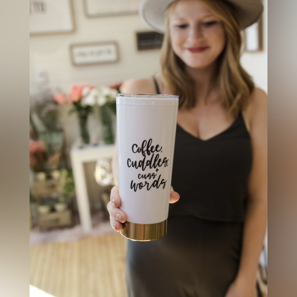 Coffee Cuddles Cuss words Tumbler